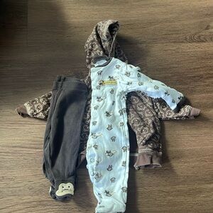 Newborn Monkey Onesie Bundle